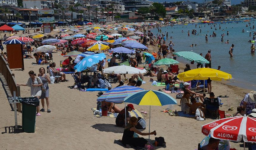 Altınkum plajı   doldu taştı