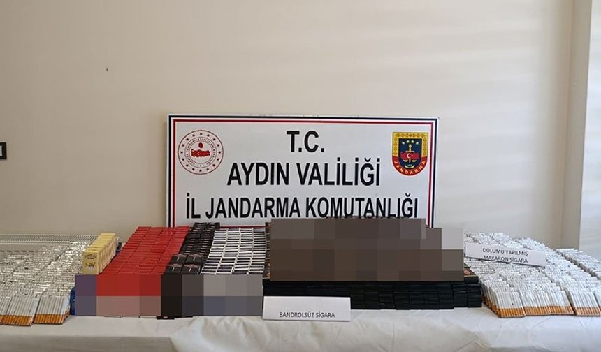 Aydın’da kaçak sigara operasyonu