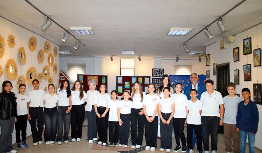Çiftlik Ortaokulu’nun sergisi göz doldurdu