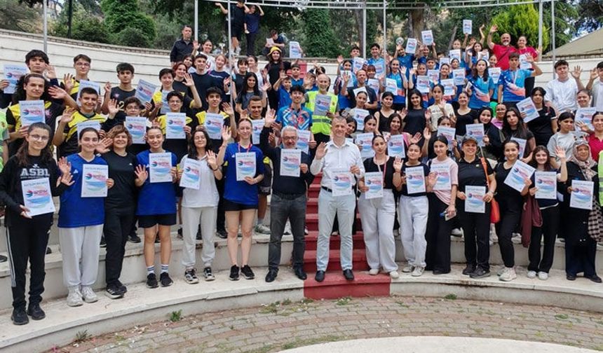 Aydın’da oryantiring heyecanı Pınarbaşı'nda yaşandı