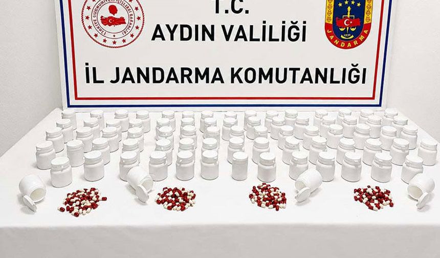 Aydın’da operasyon: Binlerce hap ele geçirildi
