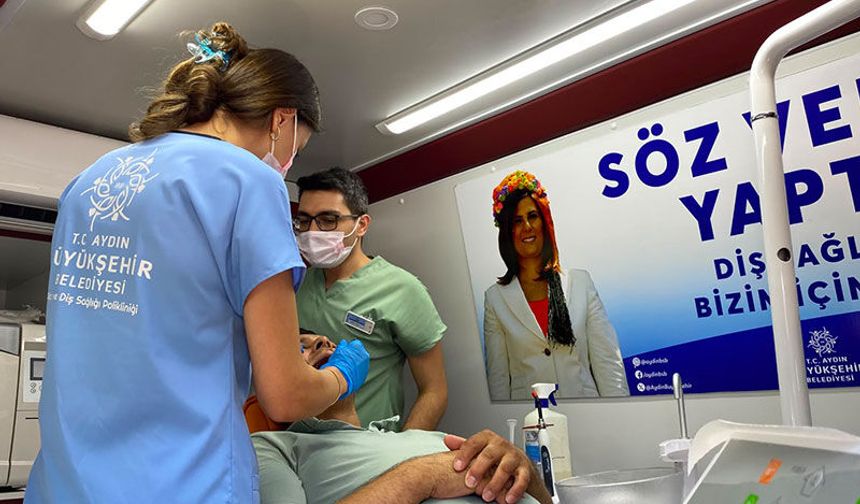 Mobil Sağlık Hizmetleri Bozdoğan’da yoğun ilgi gördü