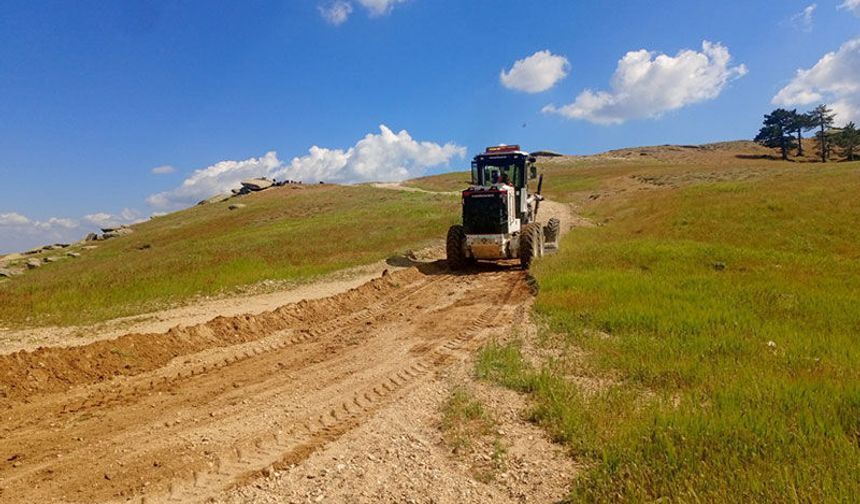 Madran ve Korumaz yayla yolunda çalışmalar tamamlandı