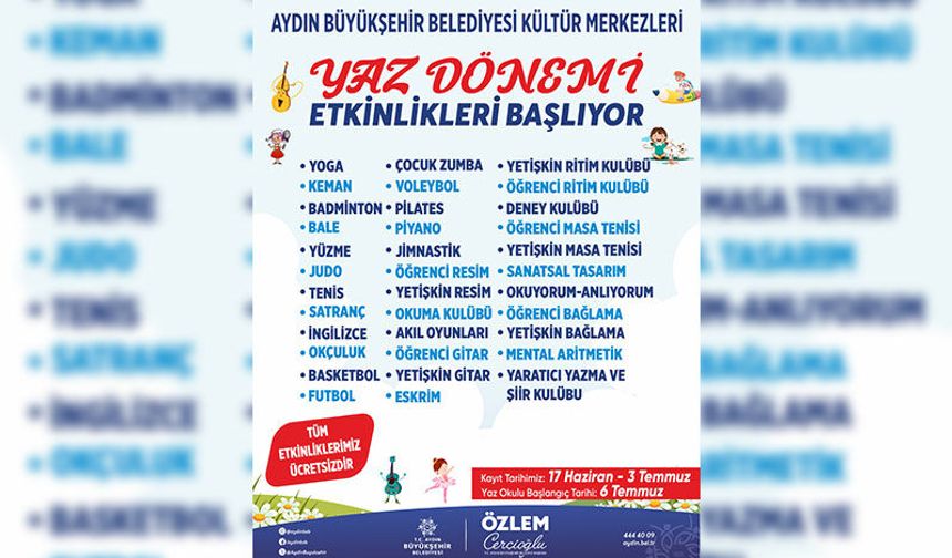 Çocuklar yaz tatilinde eğlenirken öğrenecek