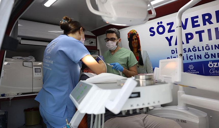 Mobil Ağız ve Diş Sağlığı Klinikleri Çine'de vatandaşlarla buluştu
