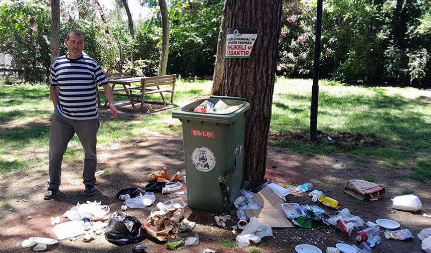 Bu park bir gecede bu hale geldi