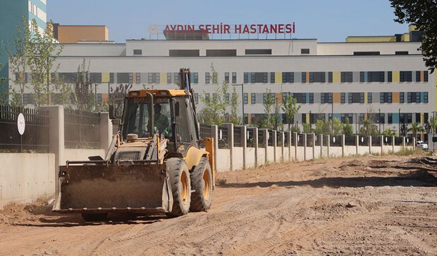 Efeler Belediyesi’nden Şehir Hastanesi yolunda çalışma