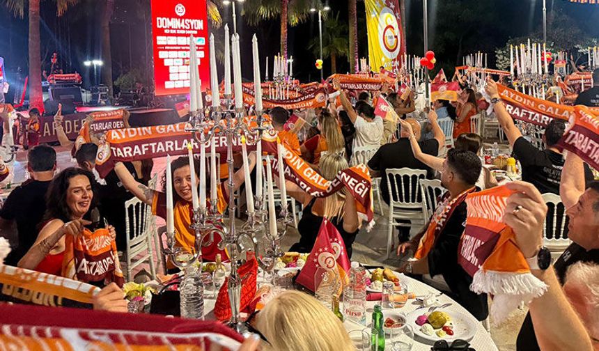 Aydın’da Galatasaray’ın şampiyonluğu coşkuyla kutlandı