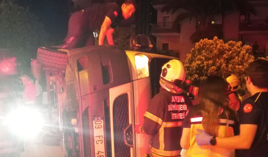 Aydın’da korkutan kaza: 2 yaralı