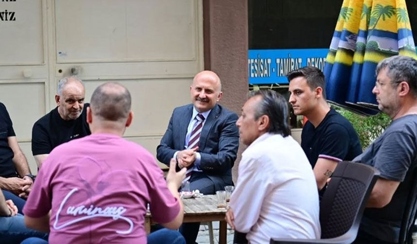 Vali Varol, Gençlik Caddesi'nde esnafla buluştu
