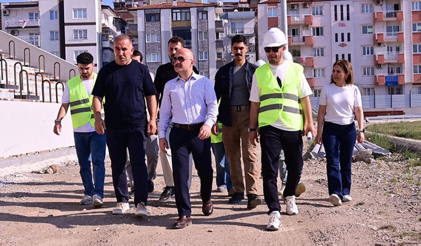 Vali Varol, Adnan Menderes Stadyumu’nda incelemelerde bulundu