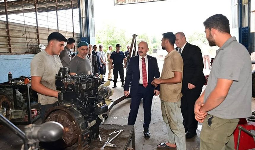 Vali Varol, Köşk'te yerel üretimi inceledi