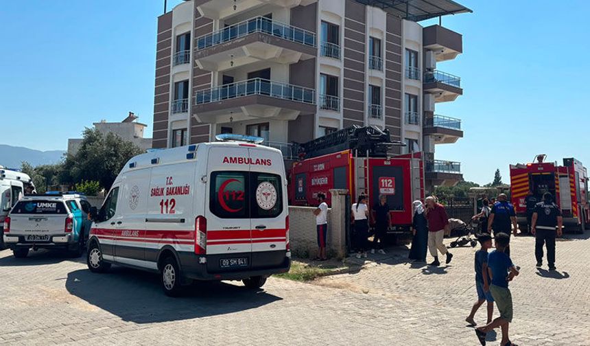 Aydın’da yangın:  4 kişi dumandan etkilendi