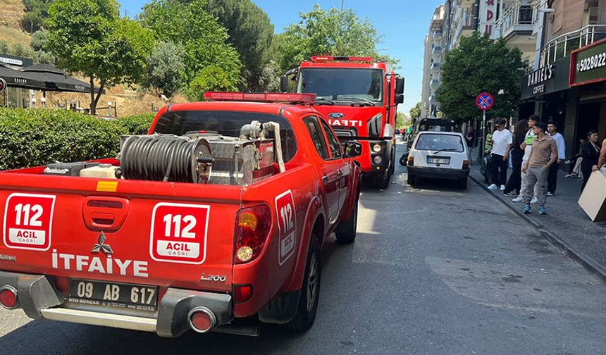 Aydın’da kafede yangın paniği