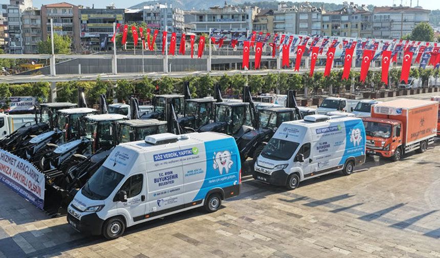 Büyükşehir Belediyesi’nin araç filosu  güçlendi