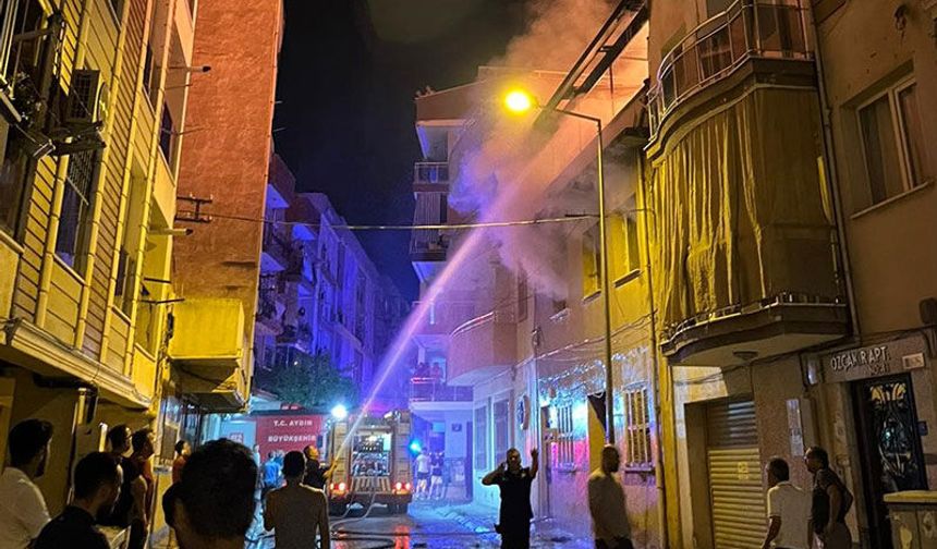 Aydın'da alevler geceyi aydınlattı
