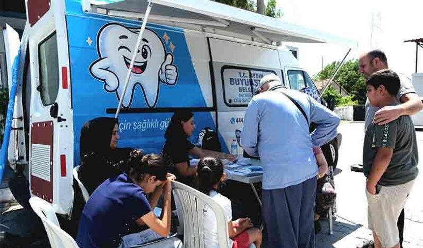 Aydın'da mobil diş klinikleri vatandaşların ayağına gidiyor