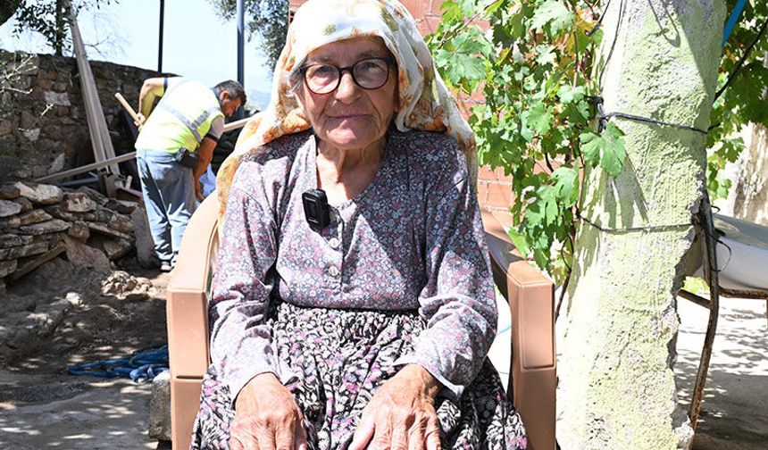 Ümmü teyzenin yardımına  Büyükşehir  Belediyesi koştu