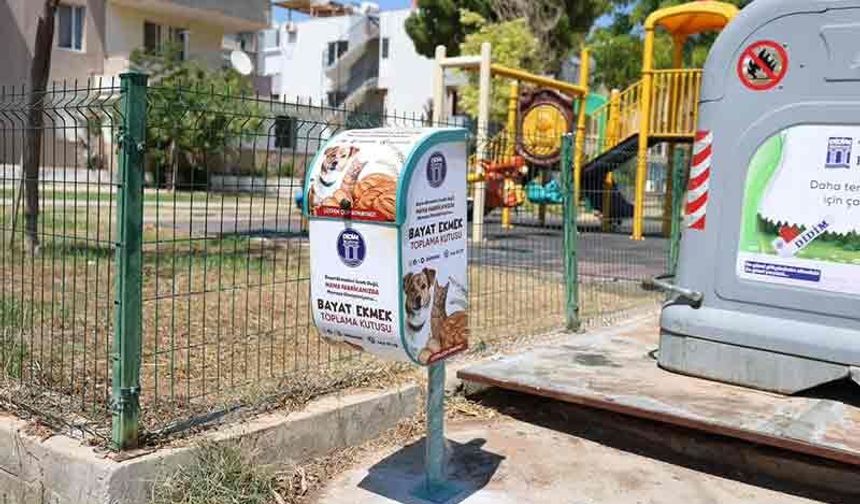 Didim Belediyesi bayat ekmek kutularını kent genelinde yaygınlaştırıyor