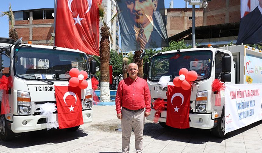 Başkan Kaya'dan İncirliova'ya son üç yılda 23 yeni araç