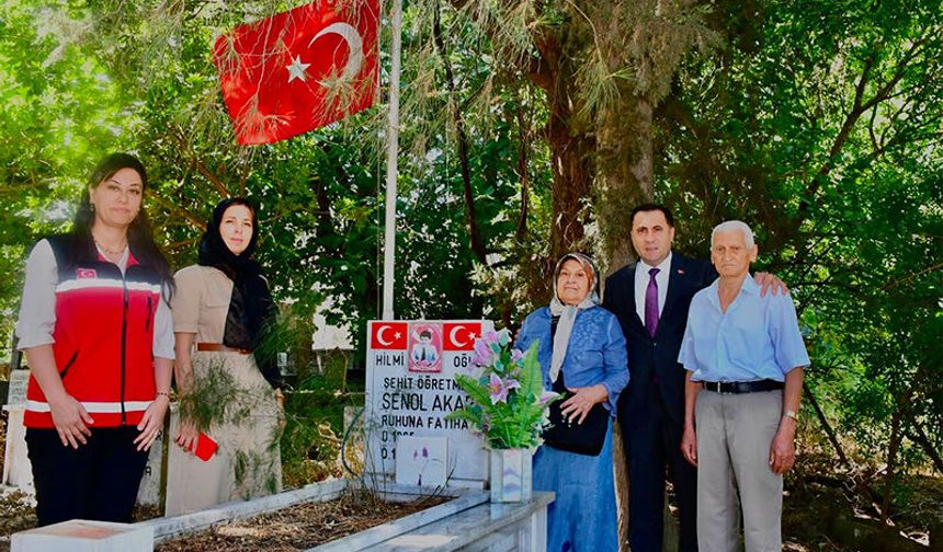 Aydın'da şehit öğretmenin ailesine anlamlı vefa