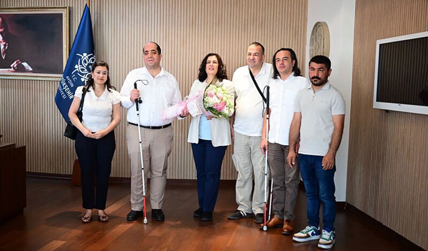 Çerçioğlu'na Başkan Özen ve dernek üyelerinden ziyaret