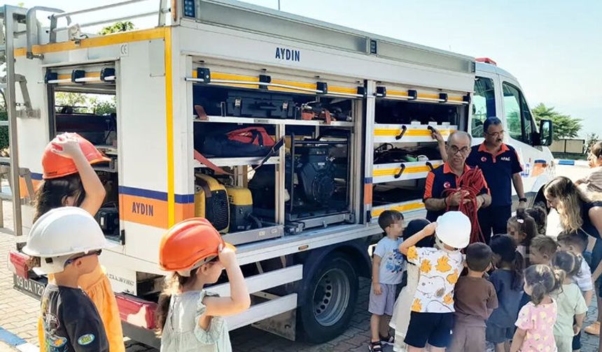 Aydın'da miniklere afet ve yangın farkındalık eğitimi verildi
