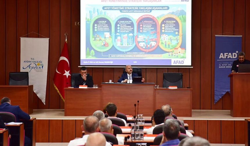 Aydın’da afetlere karşı kritik toplantı