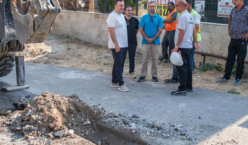 Karaova Mahallesi'nde doğalgaz için çalışmalara başlandı