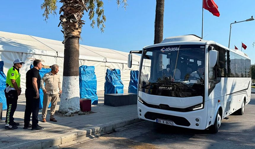 Kuşadası'nda cep uygulama noktası yerinde incelendi