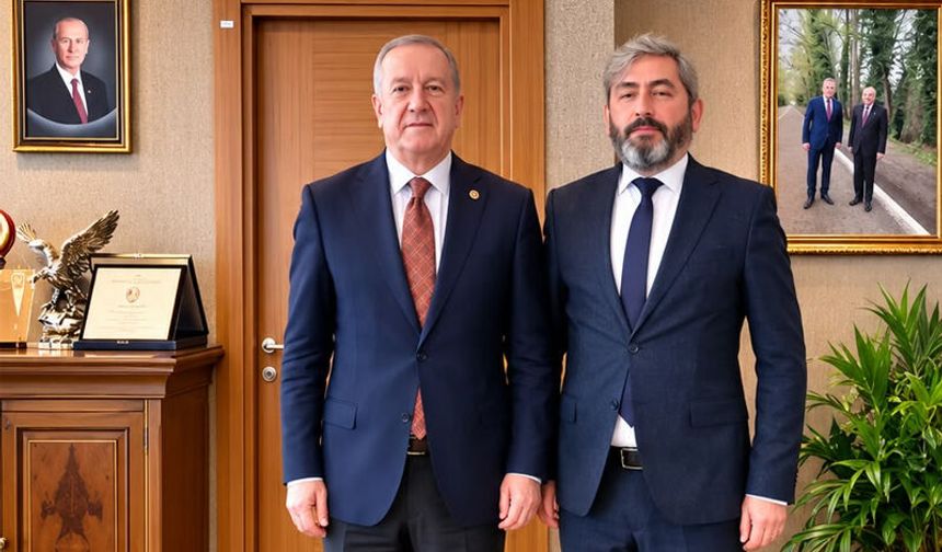 Yılmaz Demiryürek'ten MHP'li Sadir Durmaz'a ziyaret