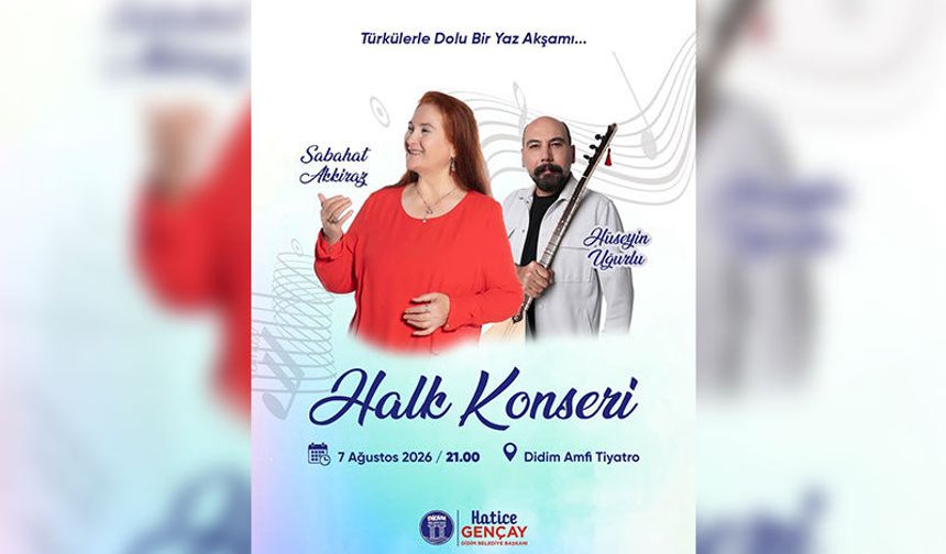 Didim Belediyesi'nden ücretsiz halk konseri
