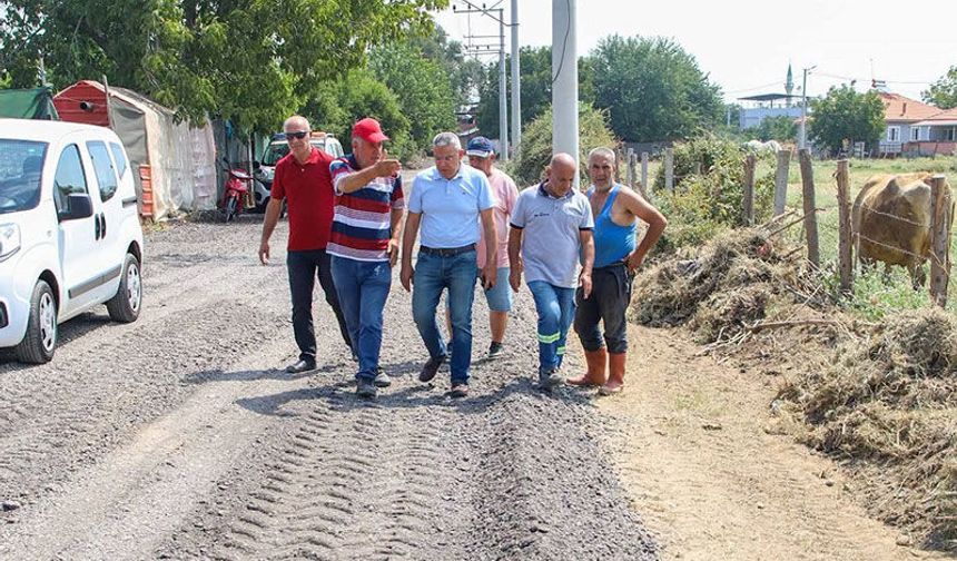 Başkan Güler yol çalışmalarını yerinde inceledi