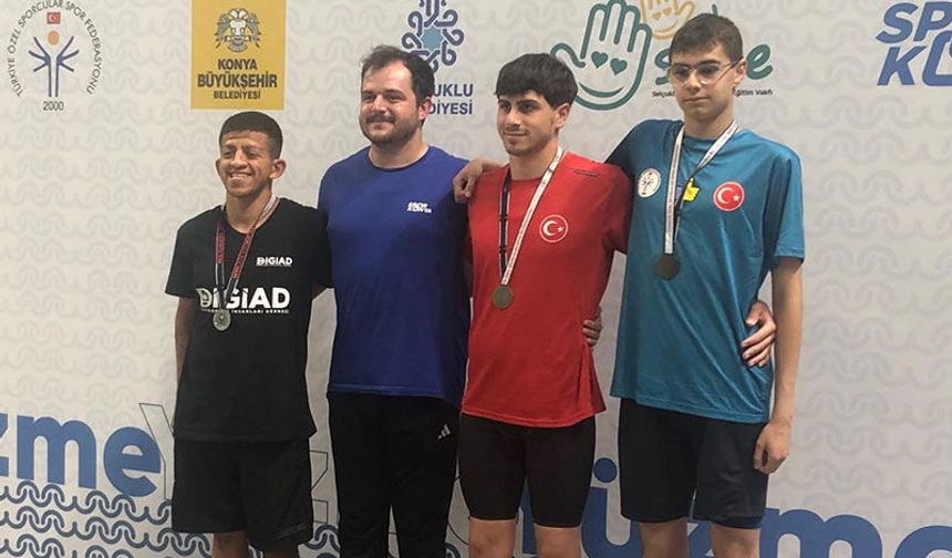 Aydınlı özel sporcular Konya'dan madalyalarla döndü