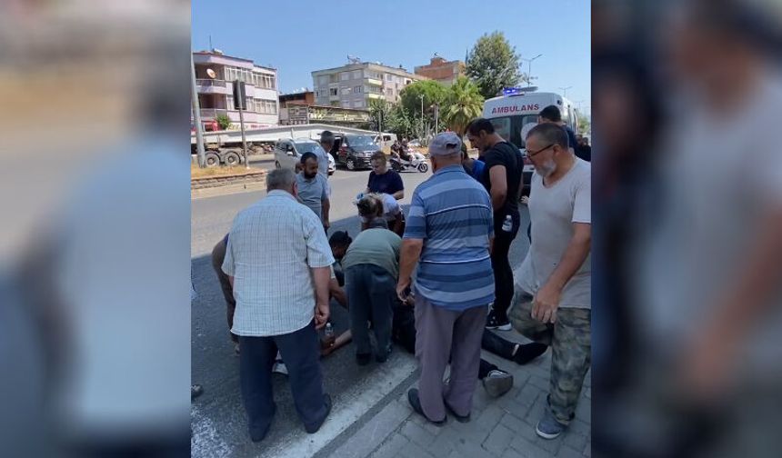 Nazilli'de kamyonet yayaya çarptı