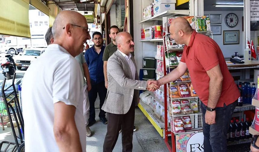 Vali Varol, esnaf ve vatandaşlarla buluştu