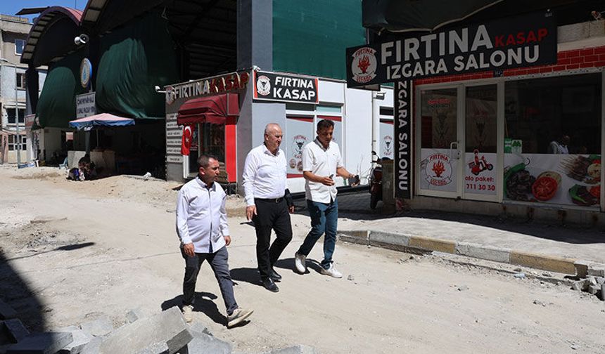 Çine'de yol yenileme çalışmaları sürüyor
