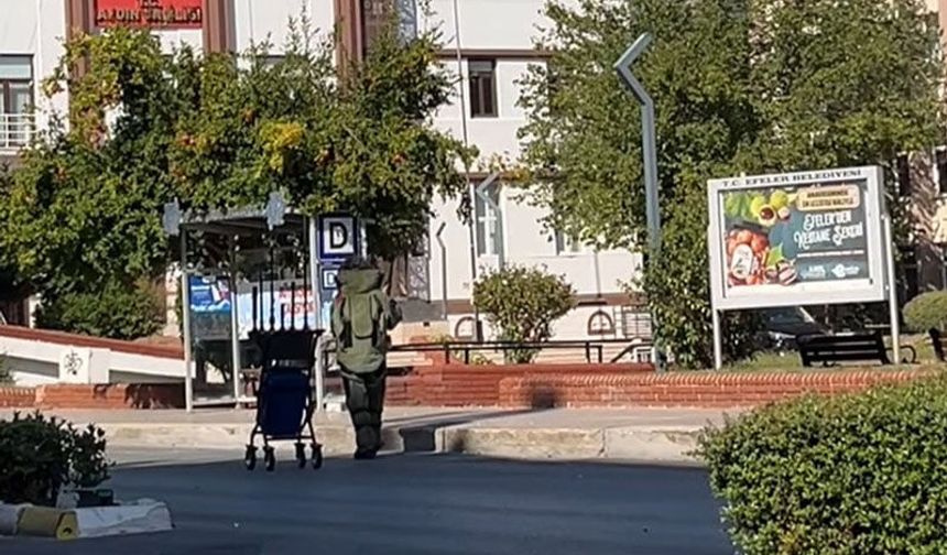 Aydın Adliyesi önünde şüpheli paket paniği
