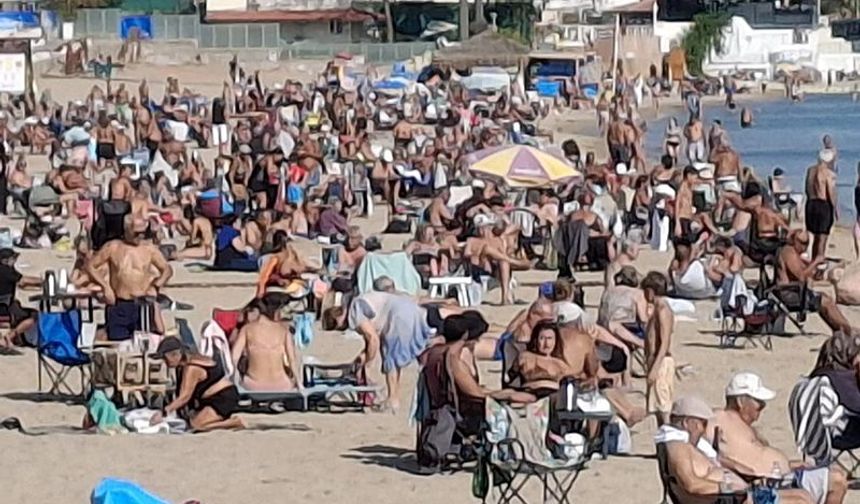 Didim’de Ekim ayının sonunda deniz keyfi