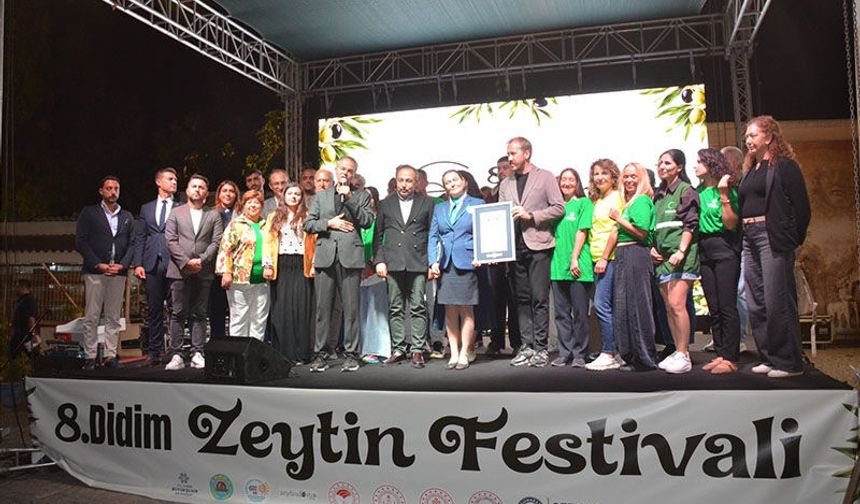 Didim’de zeytinyağıyla 'Guinness Rekor' denemesi kırıldı