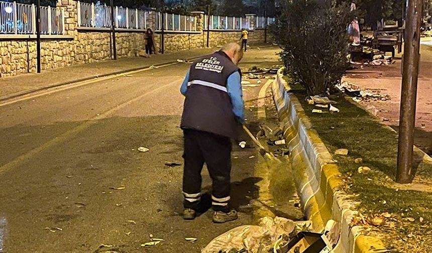 Efeler Belediyesi’nden semt pazarlarına detaylı temizlik