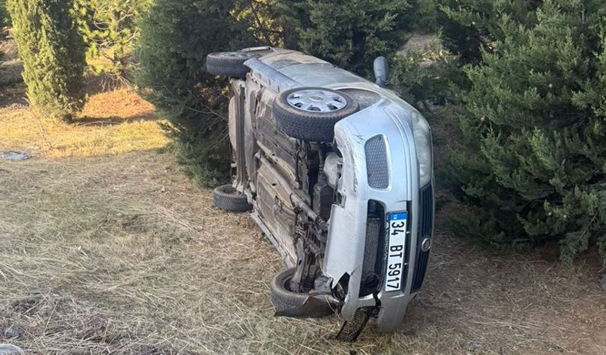 Aydın’da otomobil devrildi: 2 yaralı