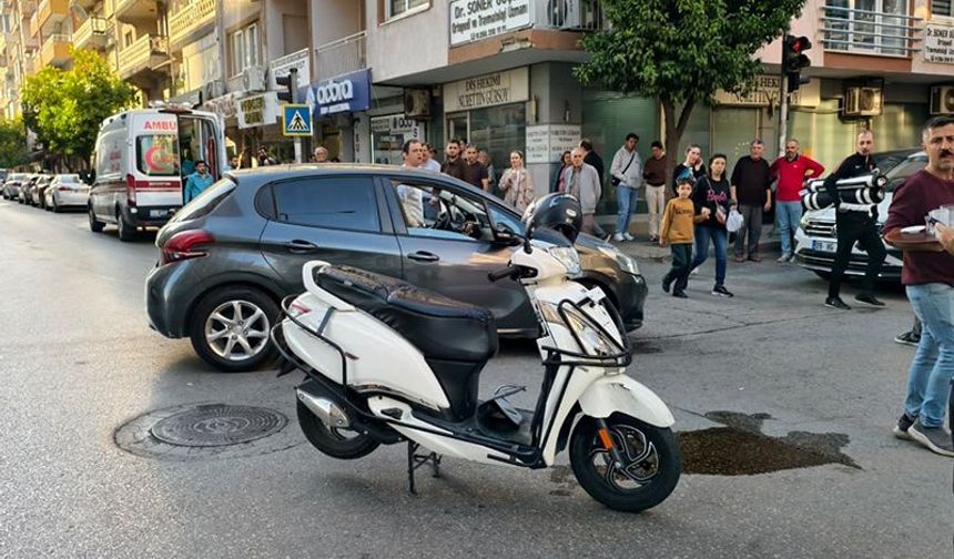 Nazilli’de otomobil ile motosiklet çarpıştı