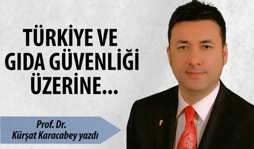 Türkiye ve gıda güvenliği üzerine...