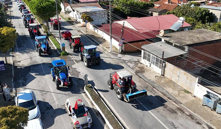 Aydın'da yürekleri ısıtan Cumhuriyet konvoyu